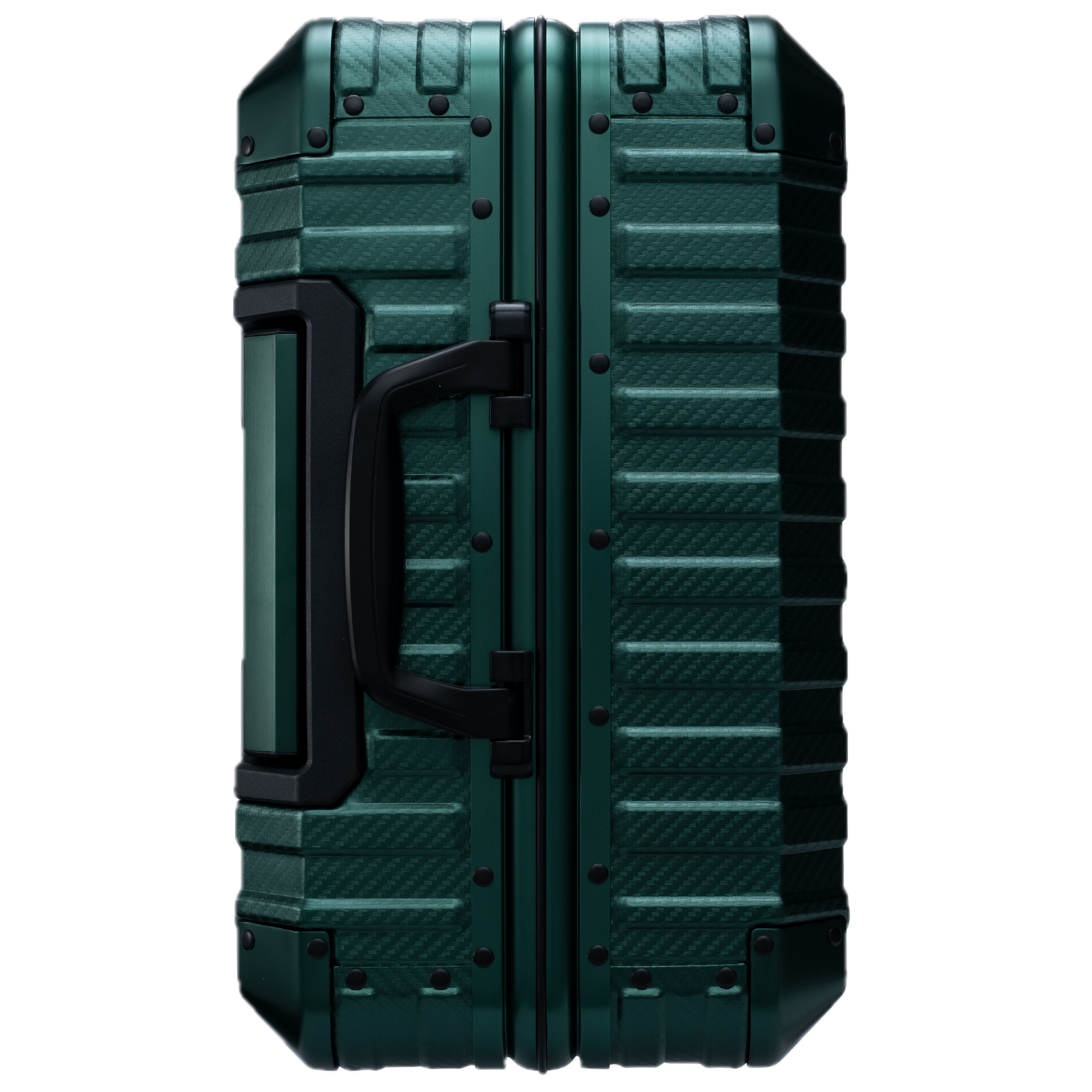 Aluminium Green Koffer