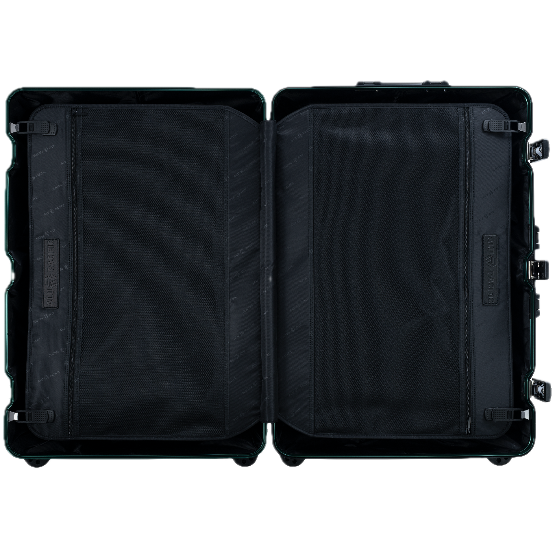 Aluminium Green Koffer