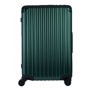 Aluminium Green Koffer