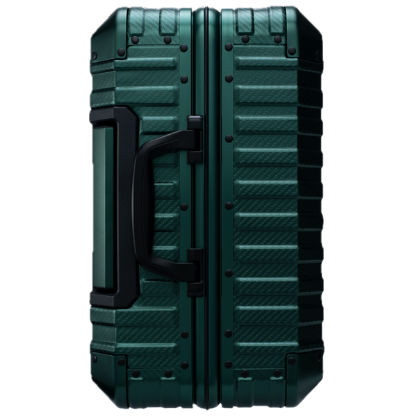 Aluminium Green Koffer